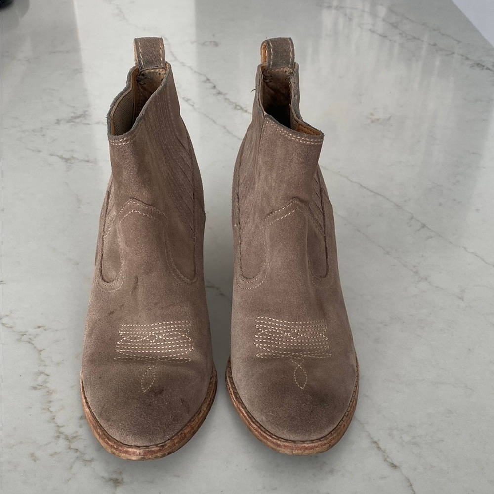 Dolce Vita Suede Ankle Boots - Tan